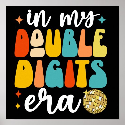 私のダブルデジット時代おもしろい10誕生日 ポスター (正面)