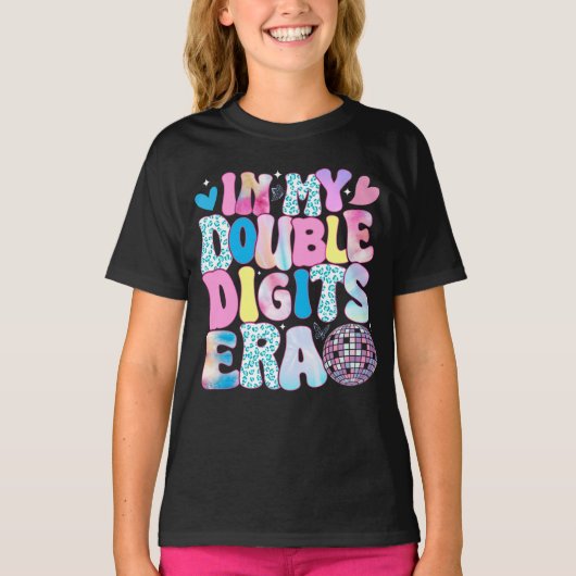 私のダブルデジット時代レトロ10歳の誕生日 Tシャツ (正面)