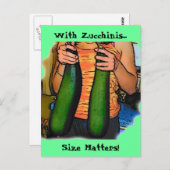 私のダブルZズッキーニを憎まない ポストカード (正面/裏面)
