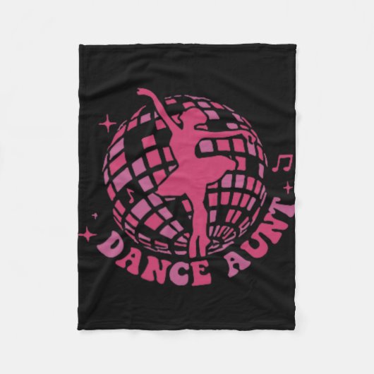 私のダンスおばさんエラおばさん日 フリースブランケット (正面)