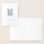 私のダンスに先生バレエTutuバレリーナ衣装 箔カード (ディスプレー)