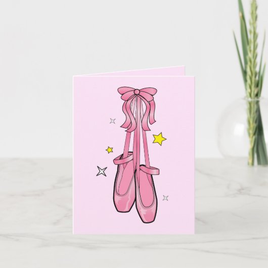 私のダンスリサイタルにご出席頂きありがとうございます。 サンキューカード (正面)