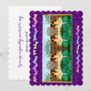 私のダンス発表会にご招待申し上げます 招待状