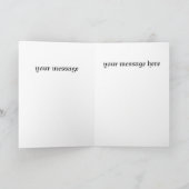 私のダークバレンタインの赤いローズカード カード (内部)