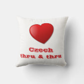 私のチェコの根の枕の誇りを持った クッション (裏面)