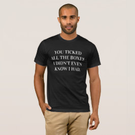 私のチェックリストの全てにチェックを入れた彼氏 Tシャツ