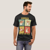 私のチェックリストはコーギーでいっぱい コーギー Tシャツ (正面フル)