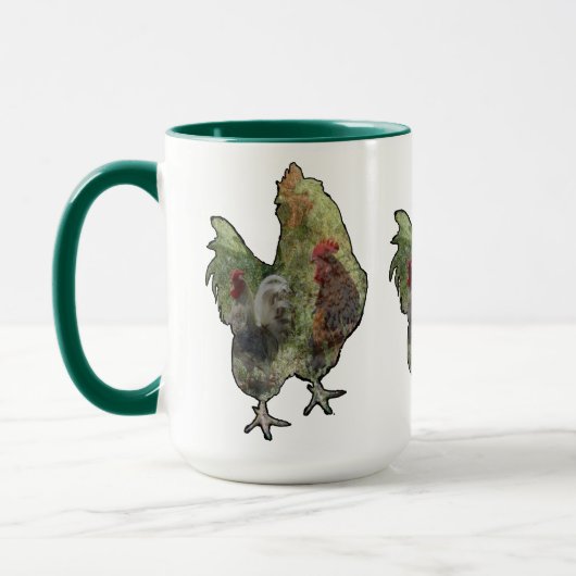 私のチキンを満たしていた、コーヒーマグ マグカップ (左)