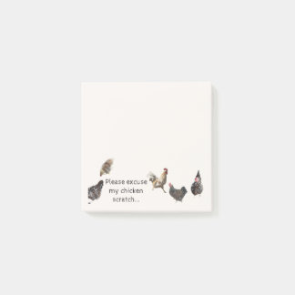 私のチキンスクラッチのポストイットノートをお許しください ポストイット
