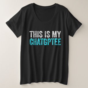 私のチャットChatgptこおもしろいの プラスサイズTシャツ