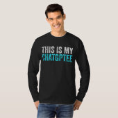 私のチャットChatgptこおもしろいの Tシャツ (正面フル)