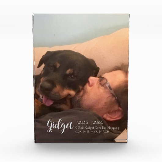 私のチャンピオンドッグフォトタイトル記念 フォトブロック (正面)