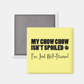 私のチョウは甘やかされていない私はちょうど十分に訓練を受けている マグネット (正面/裏面)