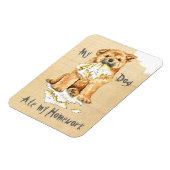 私のチョウは私の食べ宿題を痛める マグネット (左側)