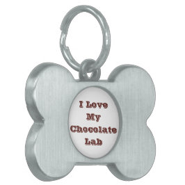 私のチョコラボが大好き ペットネームタグ