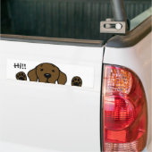 私のチョコレート実験室"こんにちは!! " バンパーステッカー (トラック上)