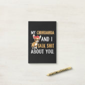 私のチワワと私はあなたが犬の恋人のギフトについて話す ポストイット (デスク上)