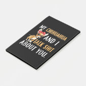 私のチワワと私はあなたが犬の恋人のギフトについて話す ポストイット (アングル)