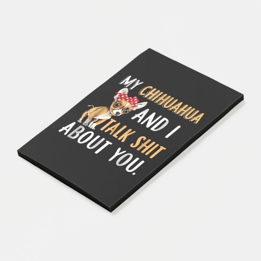 私のチワワと私はあなたが犬の恋人のギフトについて話す ポストイット (アングル)