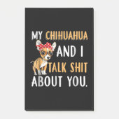 私のチワワと私はあなたが犬の恋人のギフトについて話す ポストイット (正面)