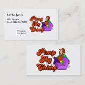 私のチンパンジーは売春の手引きをします 名刺 (正面/裏面)