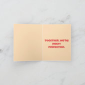 私のチーズにぴったりなあなた - 面白いマック&チーズ カード (内部)