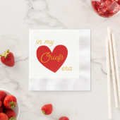 私のチーズエラカクテルナプキンテイラーフットボールで 縁ありカクテルナプキン (インサイチュ)