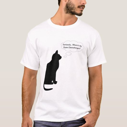 私のチーズバーガーはどこにありますか。 Tシャツ (正面)