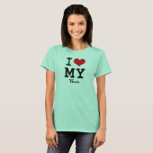 私のチームが大好き Tシャツ (正面フル)