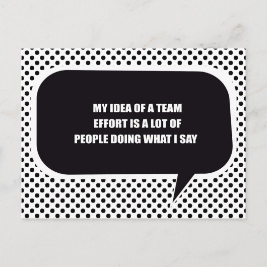 私のチームの努力のアイディアは、私が何をするかしている人々である ポストカード (正面)