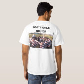 私のチーム、私のパック、私の兄弟 Tシャツ (裏面フル)