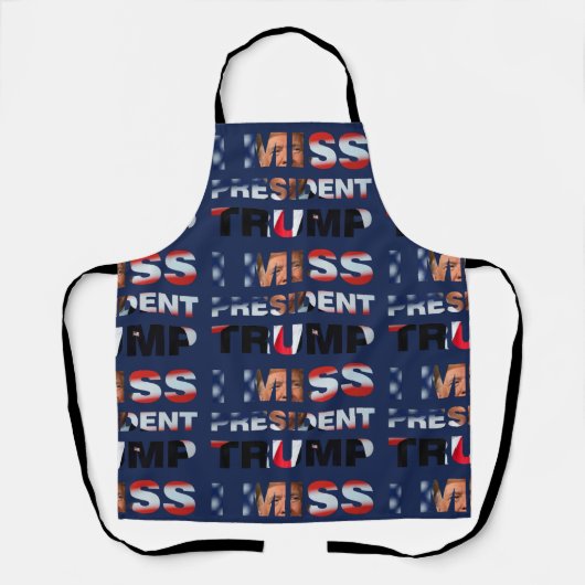 私のチ恋しく思ャンプ総プリントエプロン エプロン (正面)