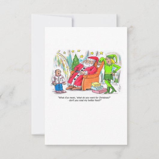 私のツイッターを見た食べ物を与えんだ？ カード (正面)