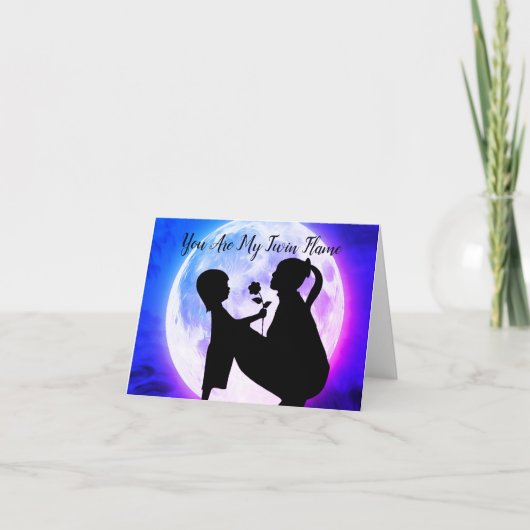 私のツインフレームママ & 娘 ムーン カード (正面)