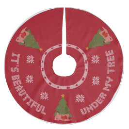 私のツリースカートの下 ブラッシュドポリエステルツリースカート