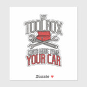 私のツールボックスはあなたの車の整備士ギフトより多くの シール (シート)
