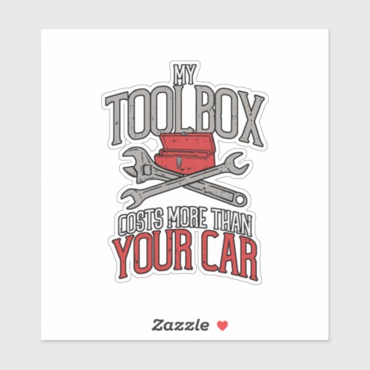 私のツールボックスはあなたの車の整備士ギフトより多くの シール (シート)