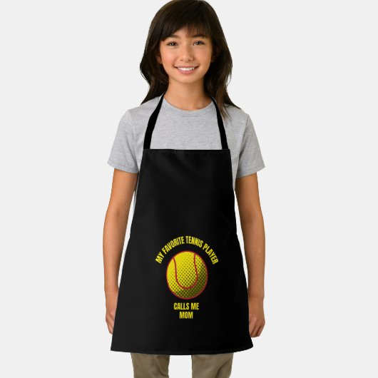 私のテお気に入りのニス選手は私をマムテニと呼おもしろいぶ エプロン (インサイチュ)