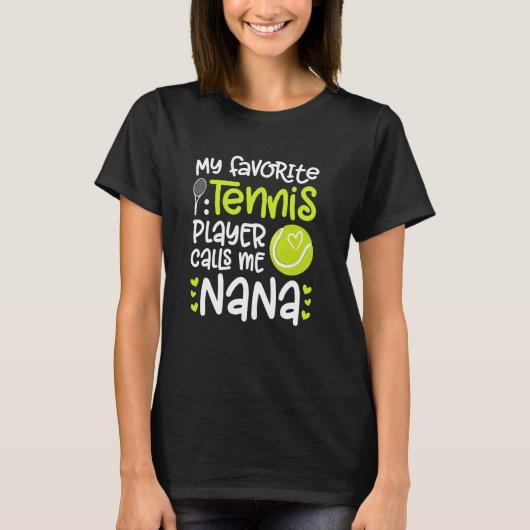 私のテお気に入りのニス選手ナナテニスナナグランマ Tシャツ (正面)