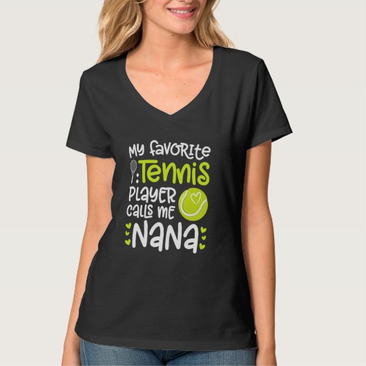 私のテお気に入りのニス選手ナナテニスナナグランマ Tシャツ (正面)
