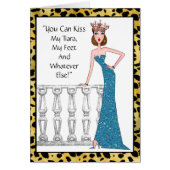 「私のティアラをキスできるよ、私の足も何でも!」 (正面)