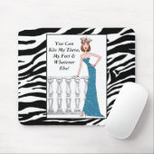 「私のティアラ、私のキス、その他何でも、あなたは足できる！」 マウスパッド (マウス)