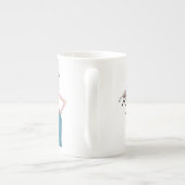 「私のティアラ、私の足、その他のキスは何でも食べられるわ!」 ボーンチャイナマグカップ (裏面)