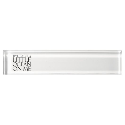 私のティーの海 デスクネームプレート (正面)