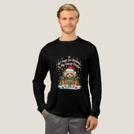 私のティーカッププードルがクリスマスに欲しいものすべて トライブレンドＴシャツ
