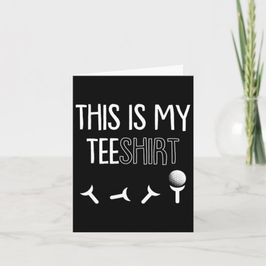 私のティーファーザーズデイゴルフスポーツプンゴルフのゴルフ カード (正面)