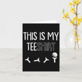 私のティーファーザーズデイゴルフスポーツプンゴルフのゴルフ カード (黄色い花)