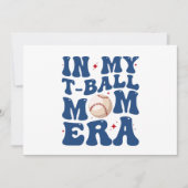 私のティーボールママ時代 Tボールママ 母の日 シーズンカード (正面)