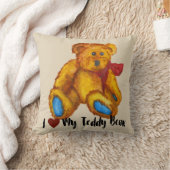 私のテディベアが大好き クッション (ブランケット)