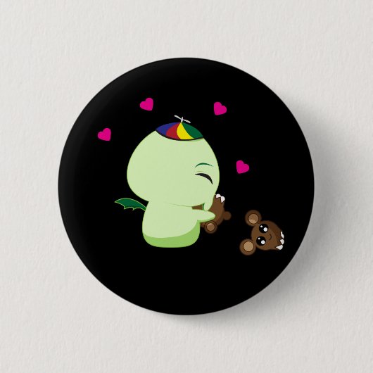 私のテディー・ベア 缶バッジ (正面)